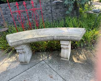 Concrete bench