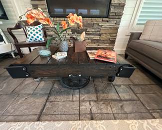 Railway cart, coffee table