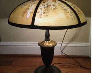 Hubbard & Bradley Reverse Painted Lamp