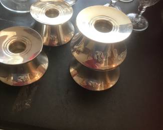 Gotham silver candle holder