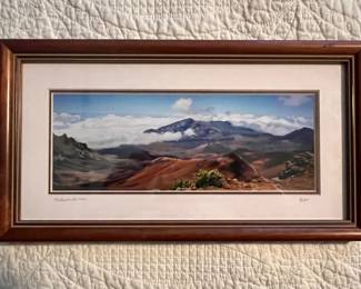 Framed photograph "Haleakala, Maui" signed by B BTT