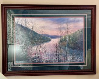 Framed print "Fontana" numbered and signed by Robert A. Tino with COA (#666/950)