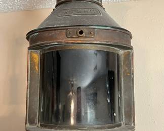Vintage Stern copper miner's lantern