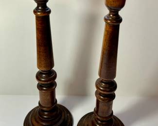 Cornwall wood candlesticks