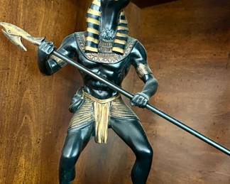 Polyresin Egyptian God Horus statue