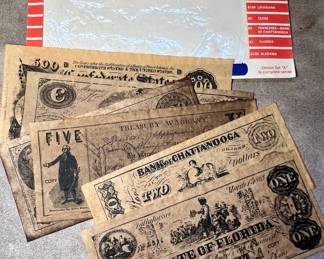 Confederate currency set