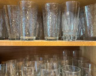 Assorted drink glasses