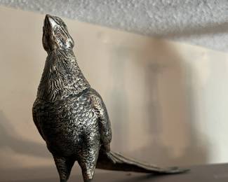 A. Lauder pewter partridge figurine