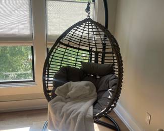 Indoor/ Outdoor Astani Beige Hanging Chair