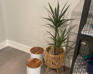 Pet Feeding Canisters 
Planter with Legs