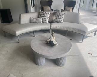 Tommy Bahama Outdoor Del Mar Cast Aluminum Sectional Lounge Set