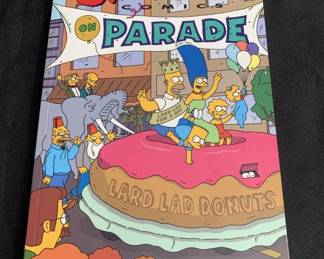 Lot # : 178 - Simpsons on Parade book autographed by Matt Groening creator of The Simpsons 1999 softcover 1st edition
