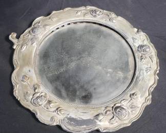 Lot # : 357 - Vintage pewter mirror
