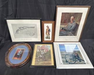 Lot # : 368 - Group of framed military themed prints in box lot

