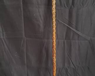 Lot # : 51 - Sterling silver & exotic wood walking cane