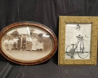 Lot # : 383 - Pair of framed vintage photo prints, box lot
