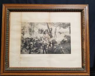 Lot # : 33 - Print of painting by Overend
