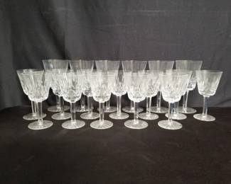 Lot # : 417 - Box of Waterford crystal glasses
