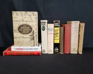 Lot # : 321 - Box of historical, fire arm, encyclopedia, books
