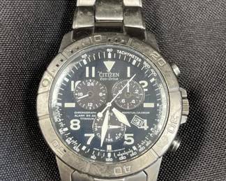 Lot # : 133 - Citizen eco-drive chronograph watch
