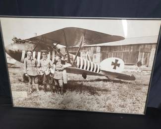 Lot # : 72 - Framed WWI German reproduction print
