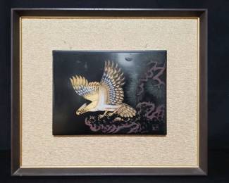 Lot # : 83 - Signed Japanese painting on the plaque
