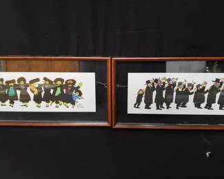 Lot # : 189 - Pair of N. Cohen lithographs
