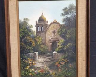 Lot # : 32 - Signed framed oil on canvas
