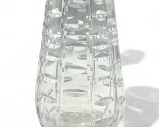 Lot # : 503a - Waterford Crystal Tralee ladder vase, 7” h.
