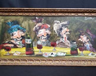 Lot # : 27 - Signed acrylic on canvas
