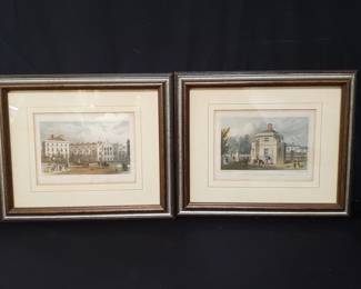 Lot # : 191 - Pair of hand colored engravings
