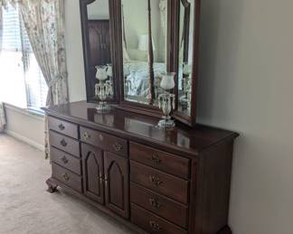 Jamestown Sterling mirrored dresser