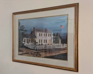 Louis Spitzer framed print signed 1975