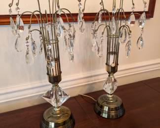 Waterfall lamps - pair