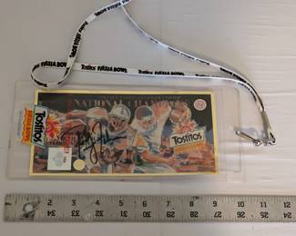 Phillip Fulmer Signed Autograph Phil Fulmer signed National Championship Ticket