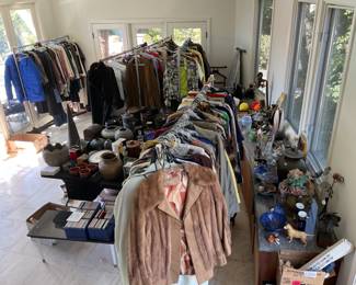 A few fur coats and lots of vintage fashions