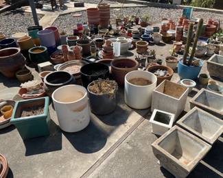 Lots and lots of pots