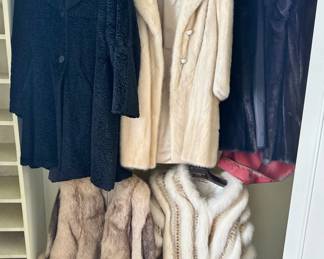 Mid Century Furs, including Mink, Persian Lamp, Fox, etc.
