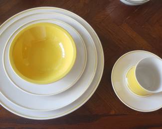 Cool 1970's Breakfast Set for 8