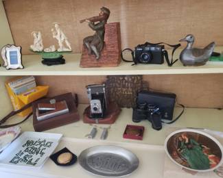 Vintage Polaroid Cameras; Binoculars, etc