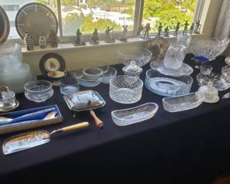 Assorted Fine Crystal & Silverplate