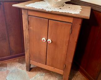Wood primitive cabinet 