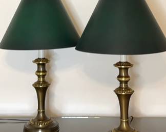 Metallic Finish Lamp Pair