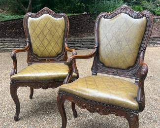 Formal Accent Chair Pair