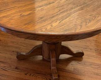 Solid Oak Round Dining Table