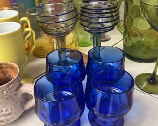 Cobalt and Mexican Blue Glass