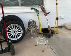 Flood Light, Wheels, Weed Wackers