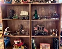 Oil Lamps, Wagons, Boots, Books