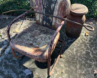 Vintage metal chairs