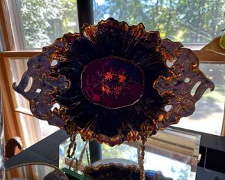 flowblue antique bowl